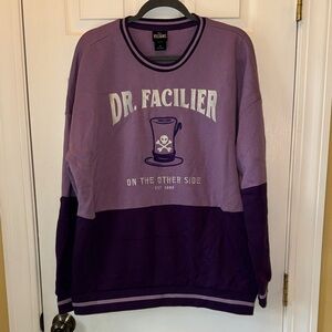 Disney Dr. Facilier Purple Crewneck Sweater